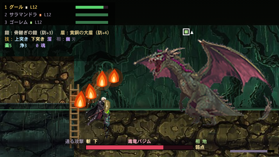 毒竜バジム戦